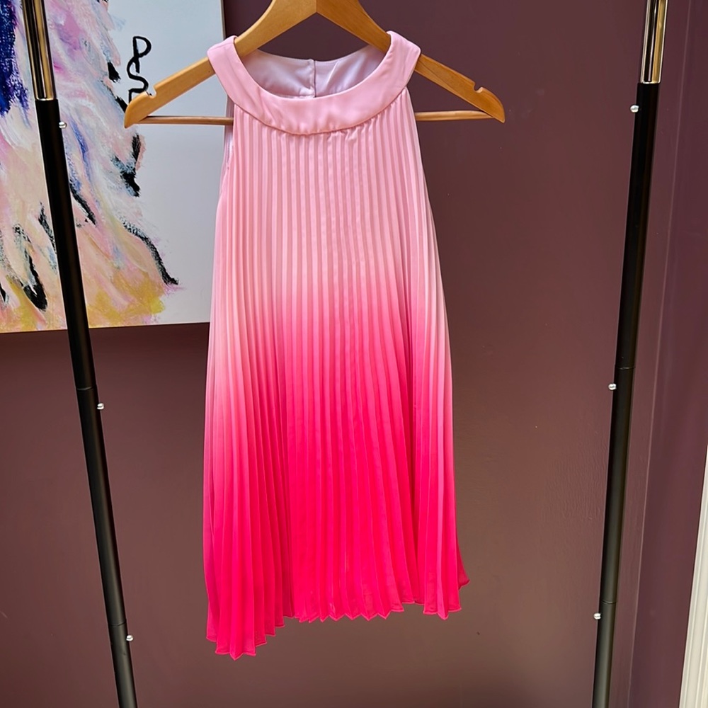Girls ombré pink dress